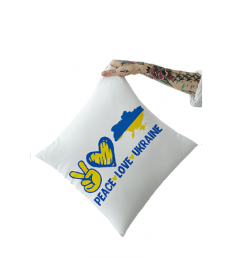 Подушка Peace Love Ukraine