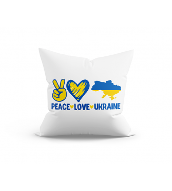 Подушка Peace Love Ukraine